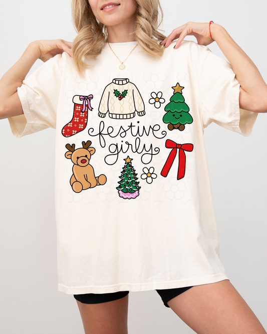 Festive Girly - DTF Transfers