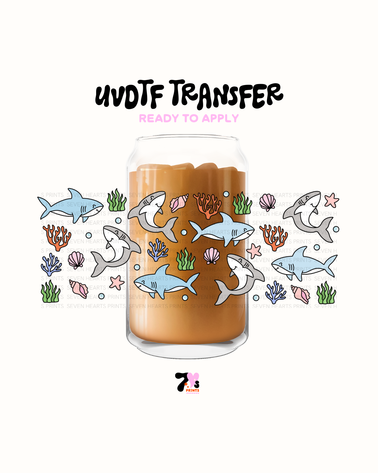Sharks - UVDTF Wrap