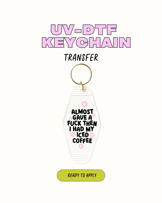 Iced coffee - Keychain Decal Set of 5