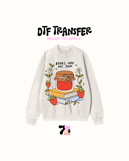 Books are my jam - DTF Transfer