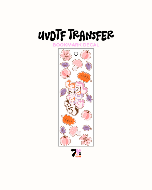 Bookish & books - UVDTF Bookmark Decal