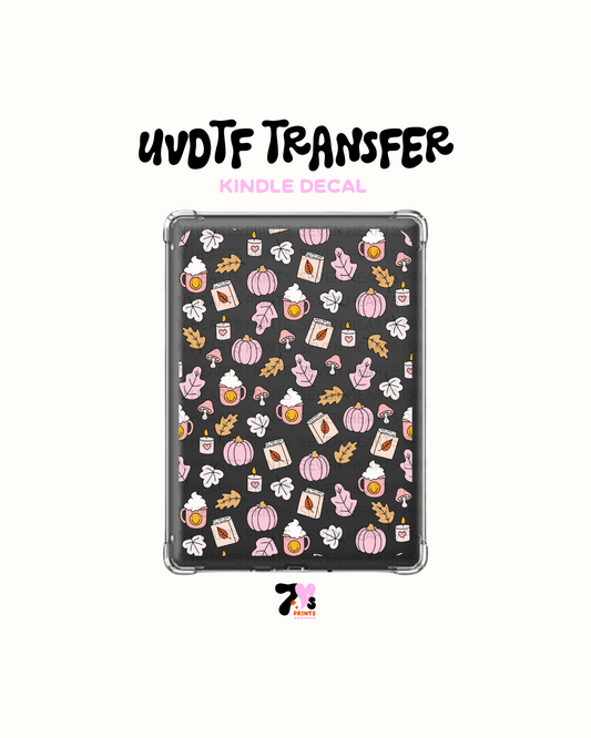 Pink pumpkins - UVDTF Kindle Decal