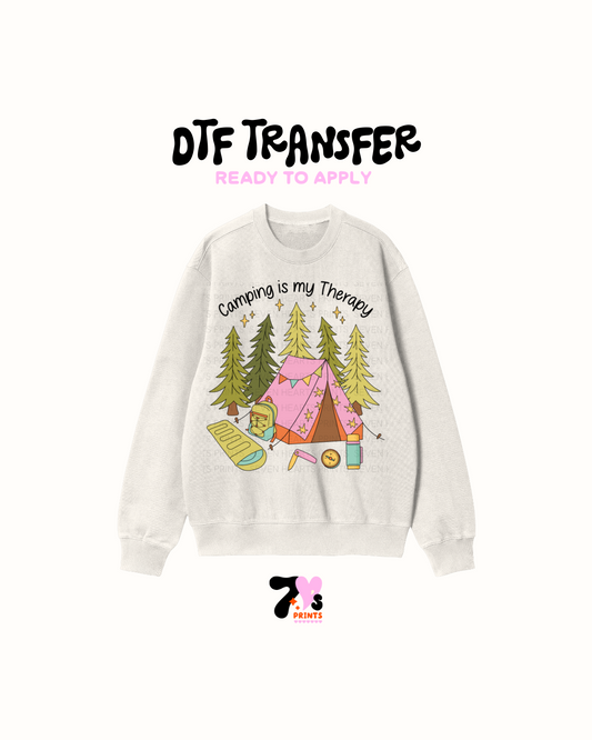 Camping is my theraphy- DTF Transfer