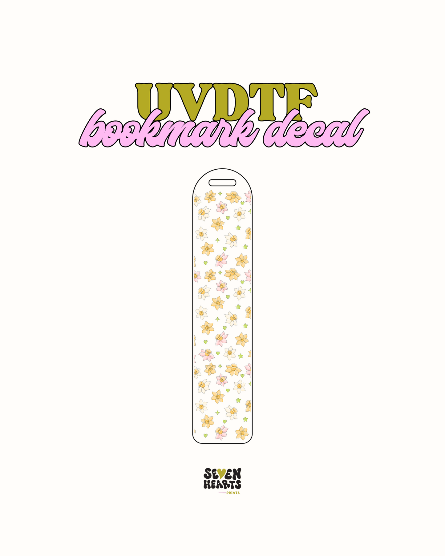 Daffodil - UVDTF Bookmark Decal