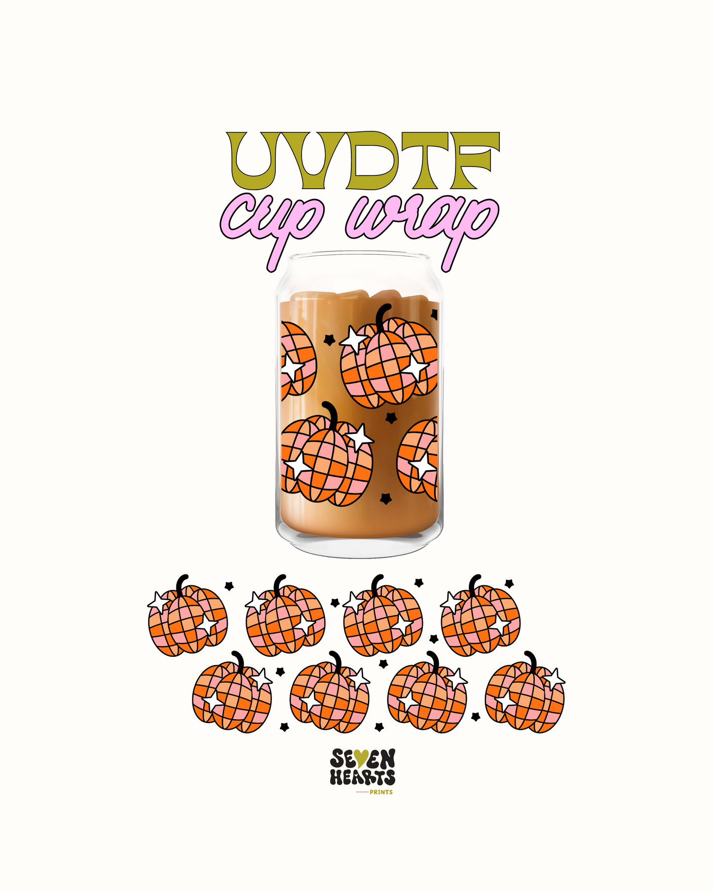 Disco Pumpkins - UV DTF