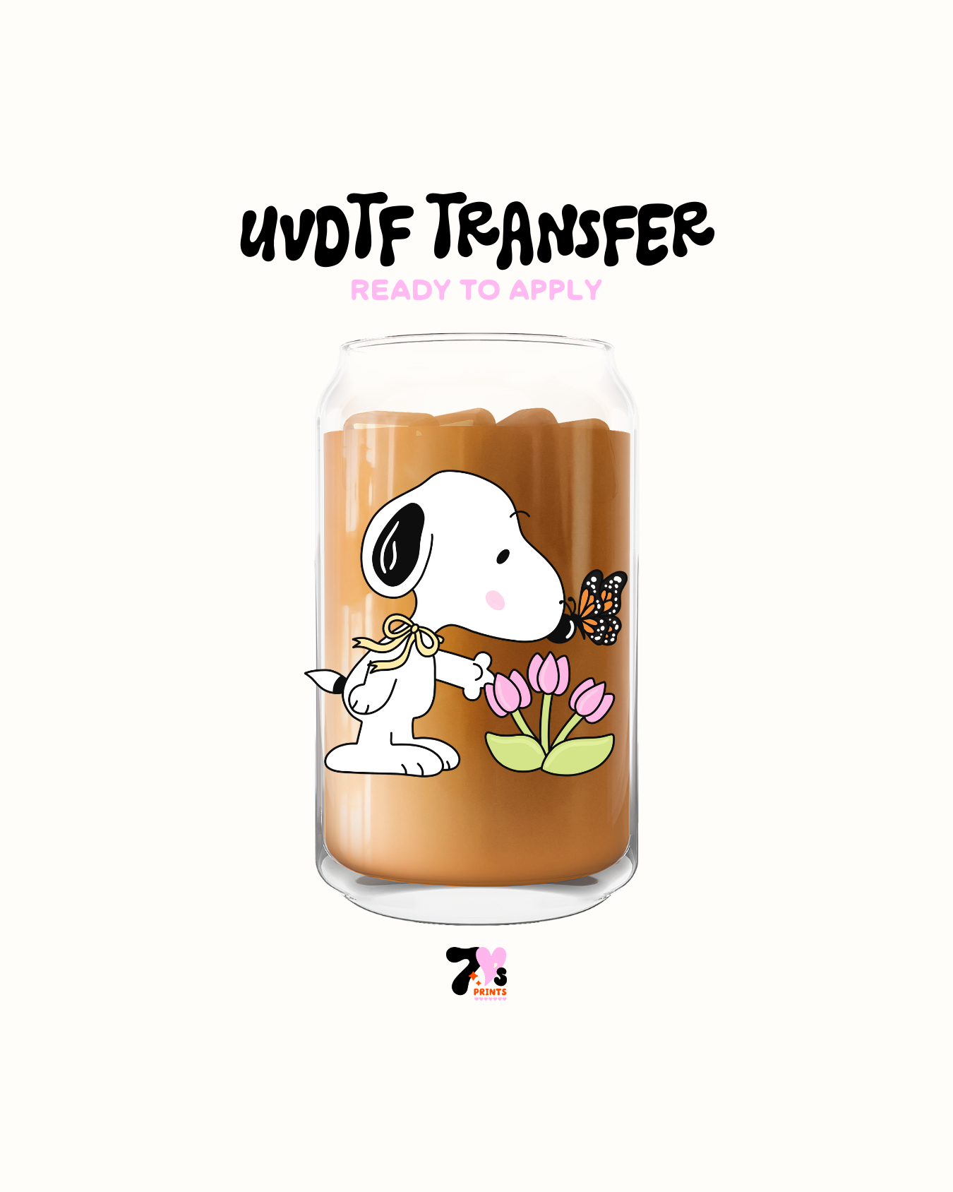 Spring snoopy UVDTF Decal