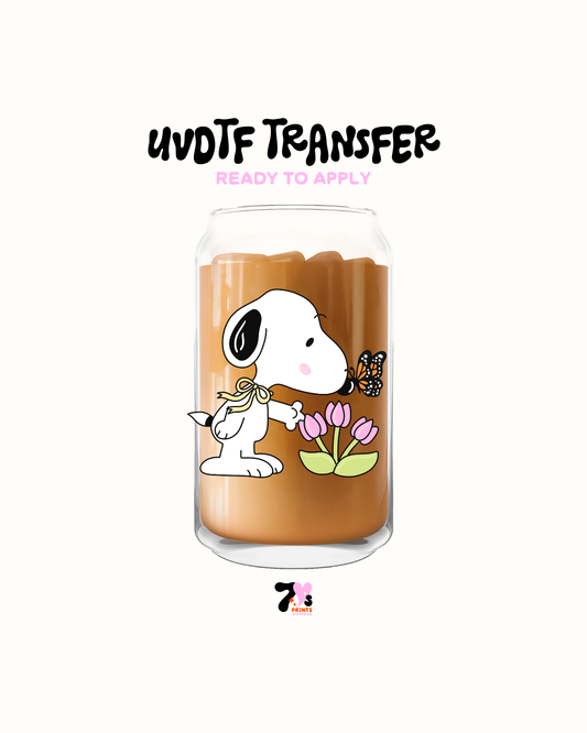 Spring snoopy UVDTF Decal
