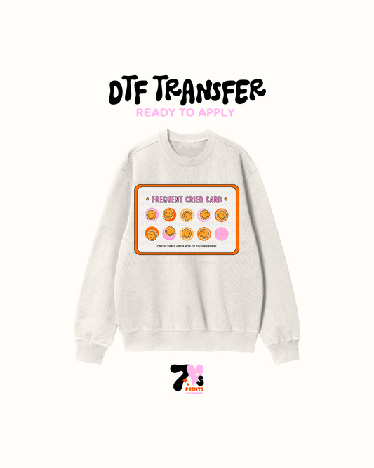 Frequent crier cards - DTF Transfers