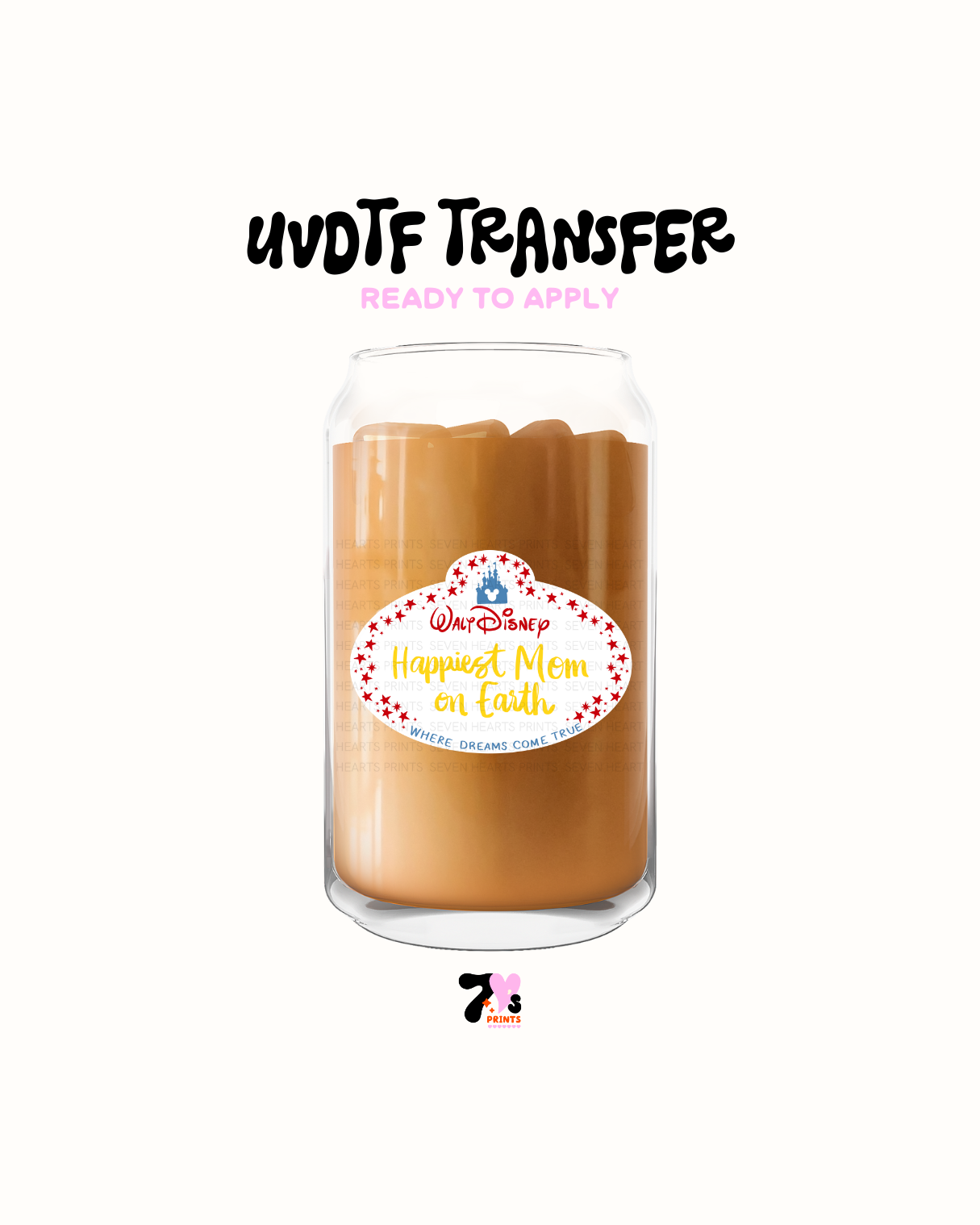 Happy mom stars - UVDTF Decal