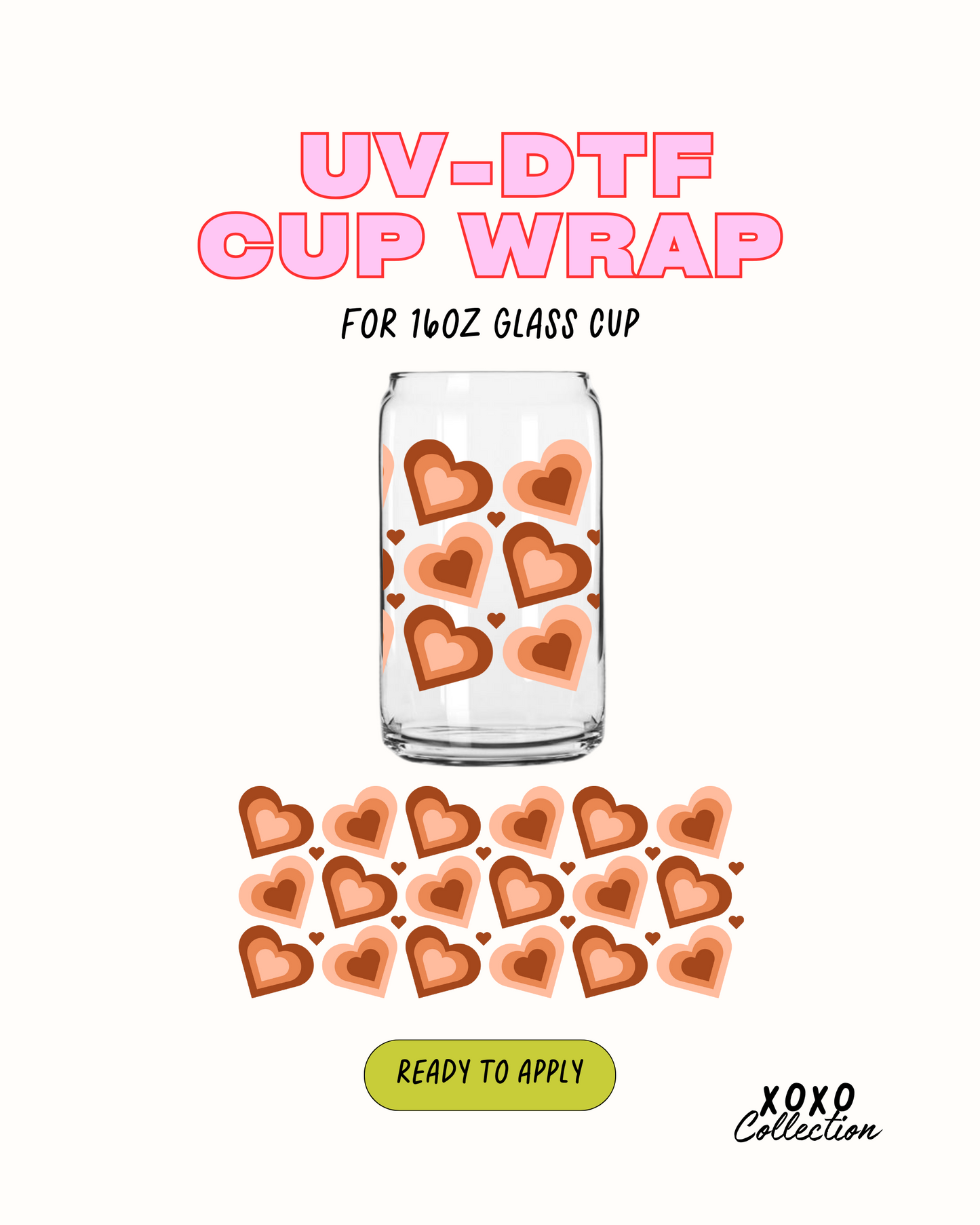 Cute Hearts - UVDTF