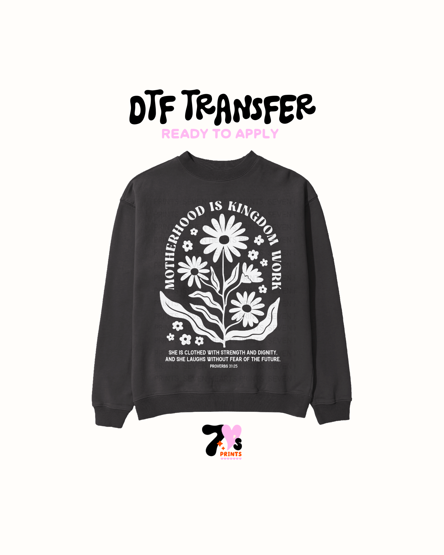 Motherhood is kingdom hood- DTF Transfers