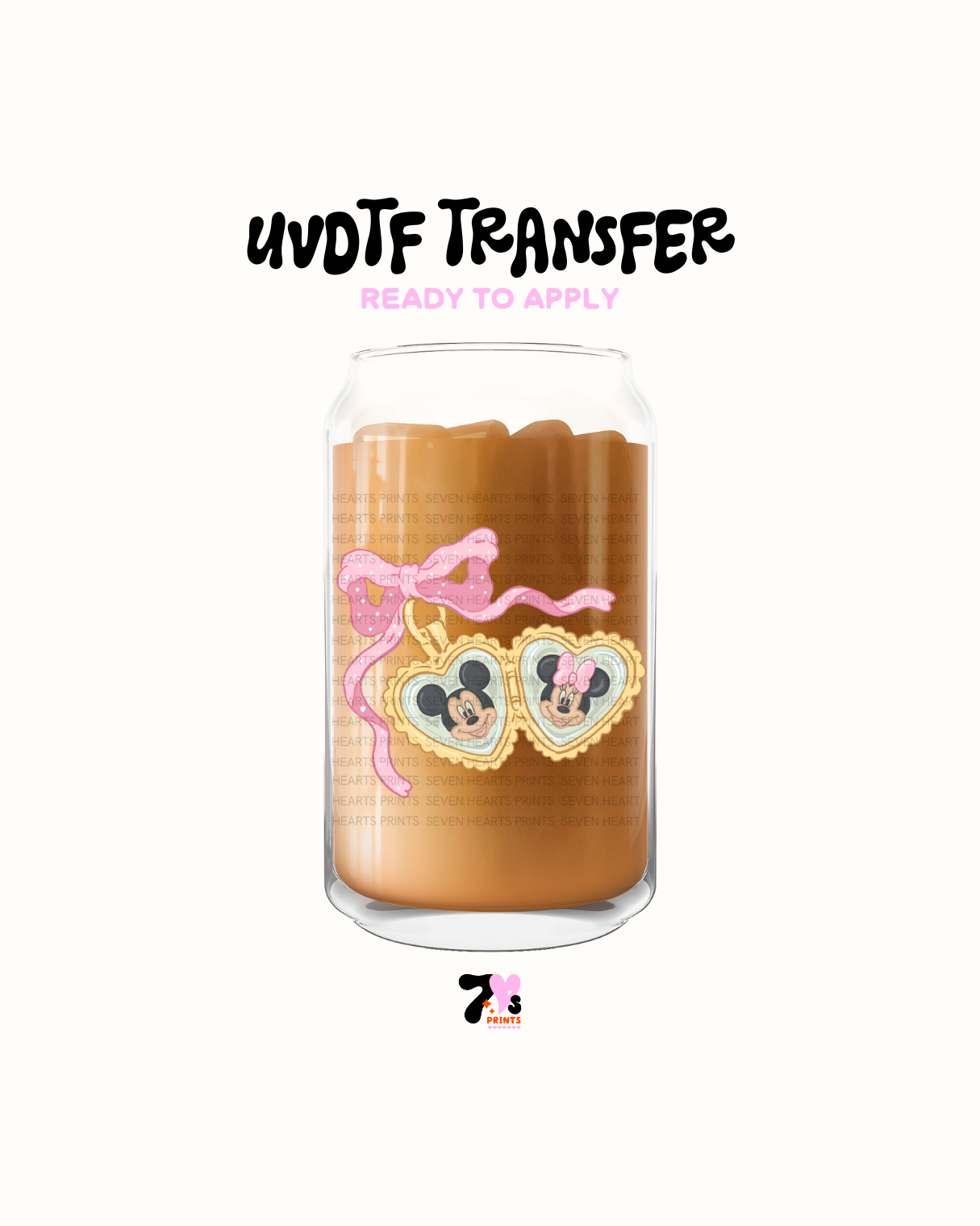 Minie hearts - UVDTF Decal