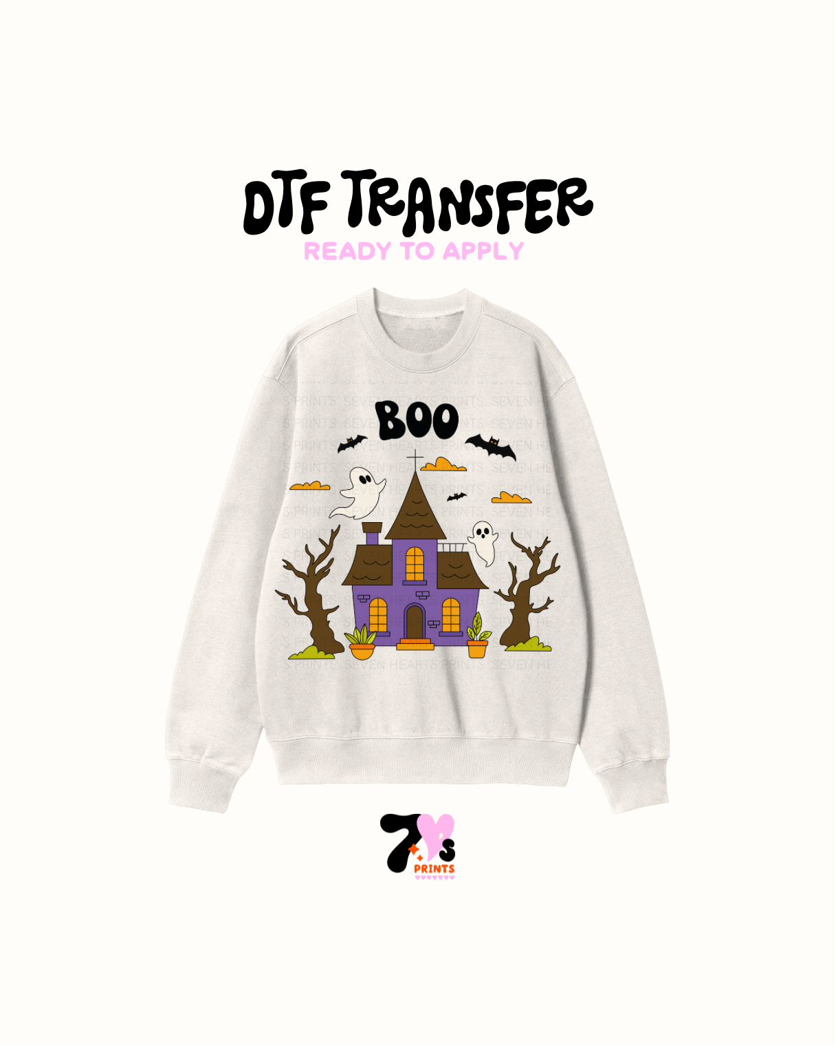 Book hunted house - DTF Transfer