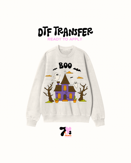Book hunted house - DTF Transfer