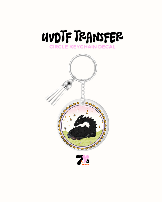 Dragon -  Round Keychain Set of 5