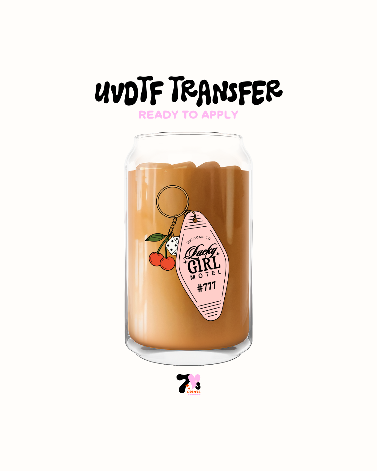 Lucky girl motel- UVDTF Decal