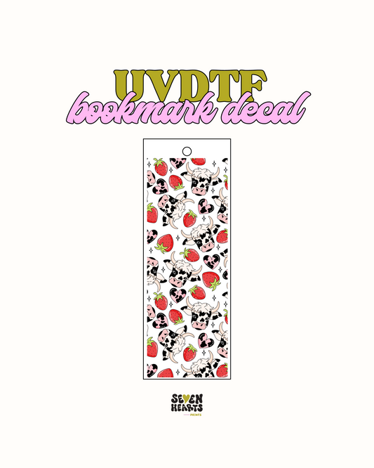 berries and cow - UVDTF Bookmark Decal