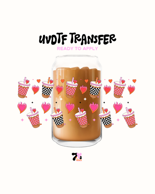 Chekers iced coffee - UVDTF Wrap