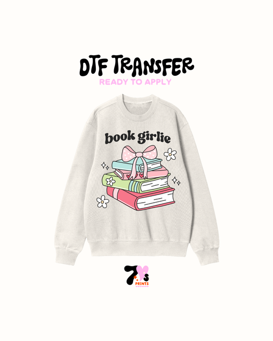 Book girlie - DTF Transfers