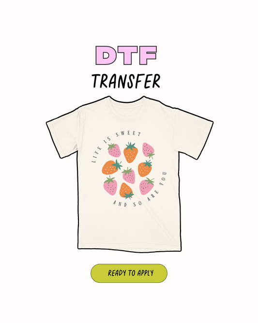 La vida es dulce - Transferencia DTF