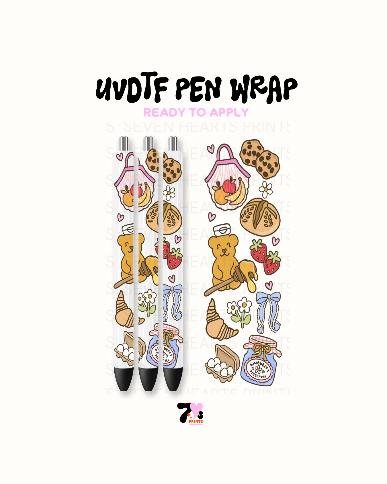 UVDTF Pen Wrap #6  Set of 3