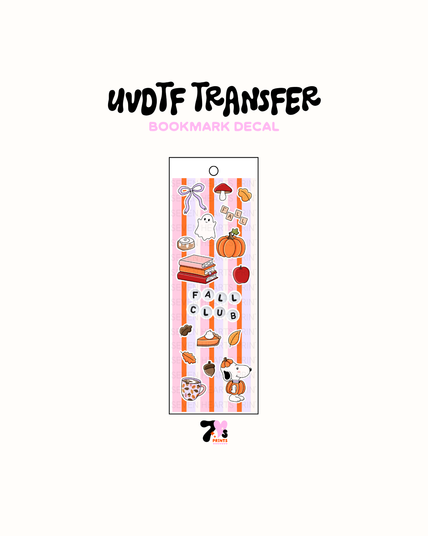 UVDTF Bookmark Decal #351
