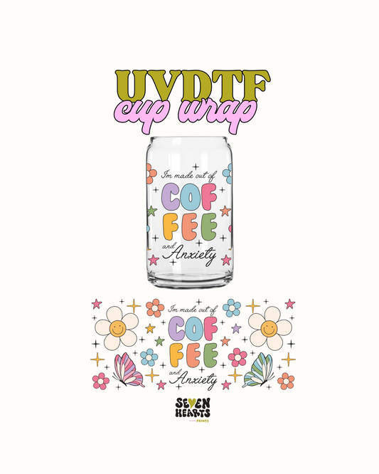 Café y ansiedad - UV DTF 