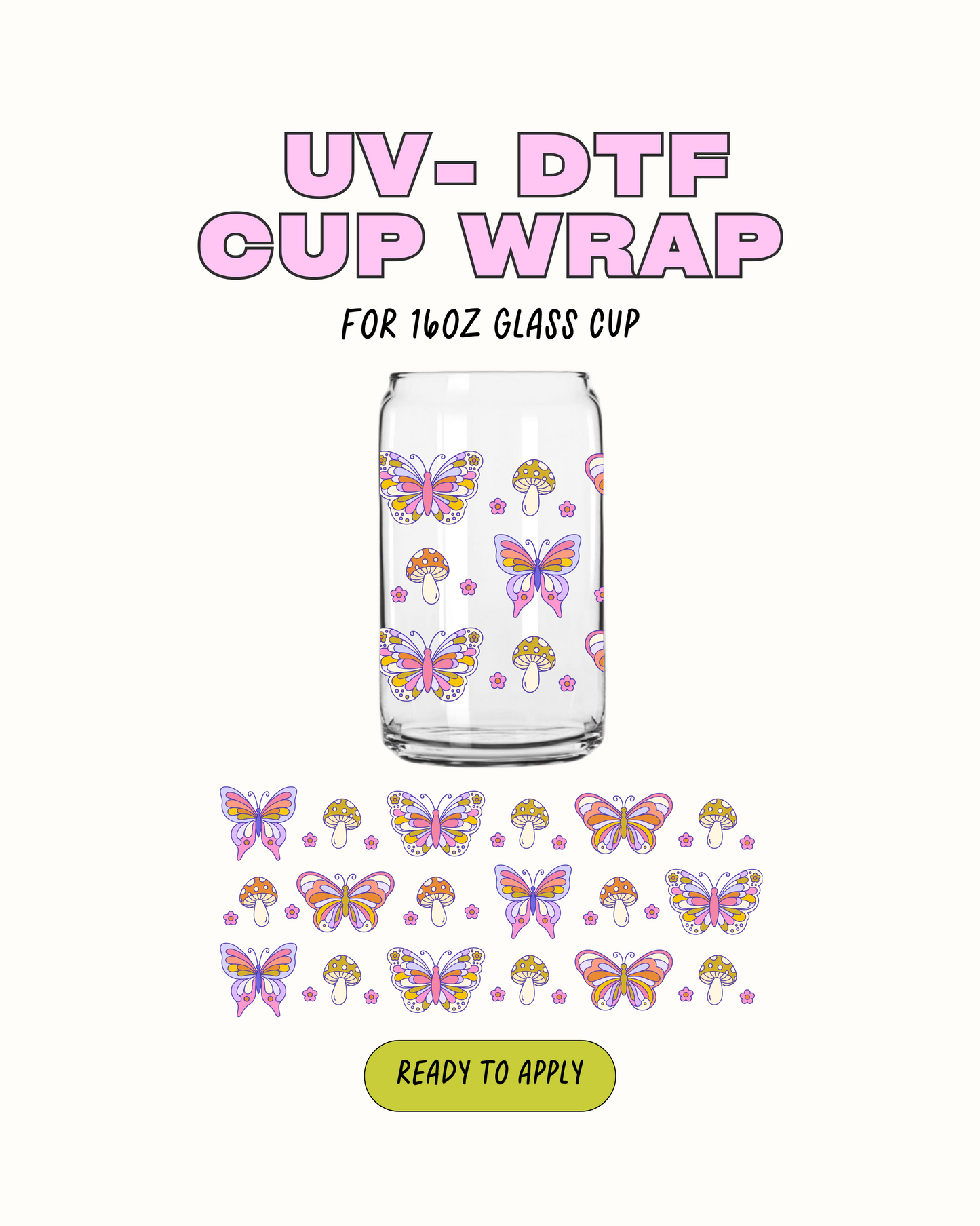 Spring Butterflies - UV DTF