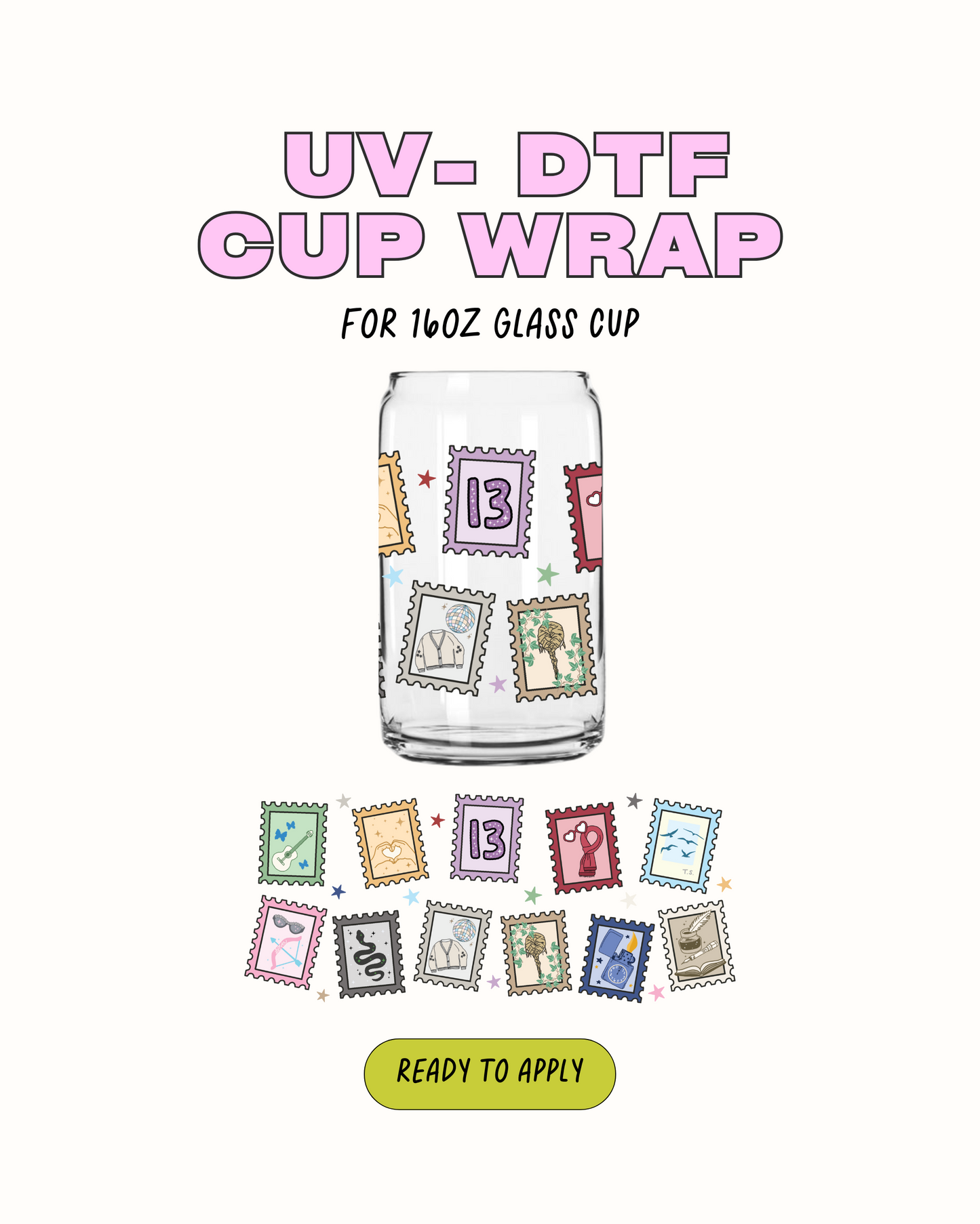 Eras tour stamps - UV DTF