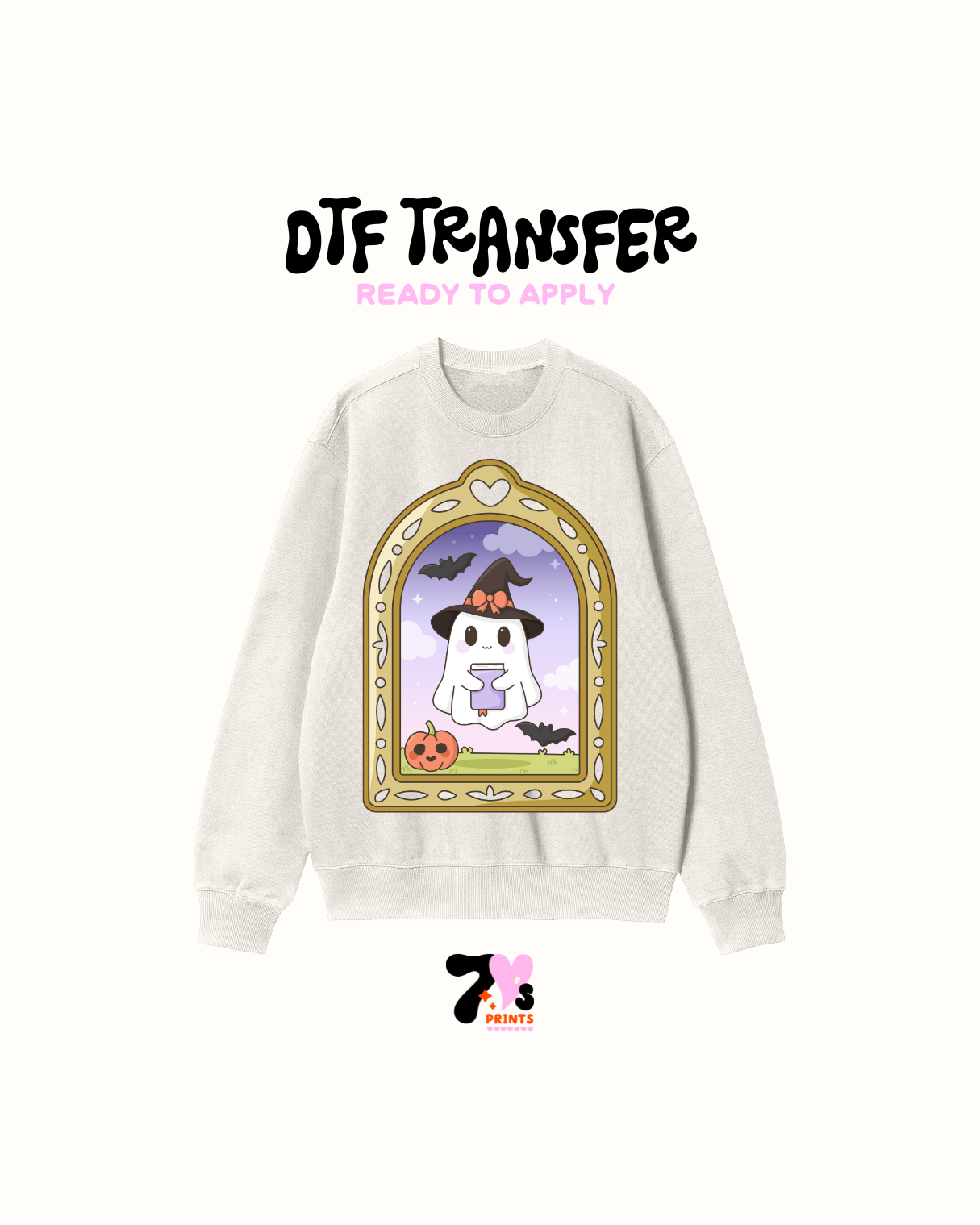Cute ghostie Frame - DTF Transfers