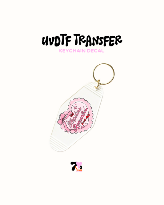 Hopeless romantic - UVDTF Keychain