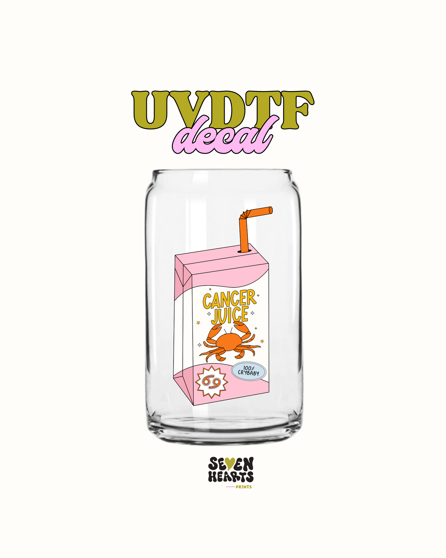 Zodiac sign Juice Box  - UVDTF