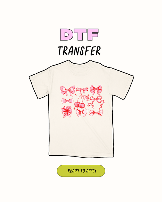 Bows and Cherries - DTF Transfer