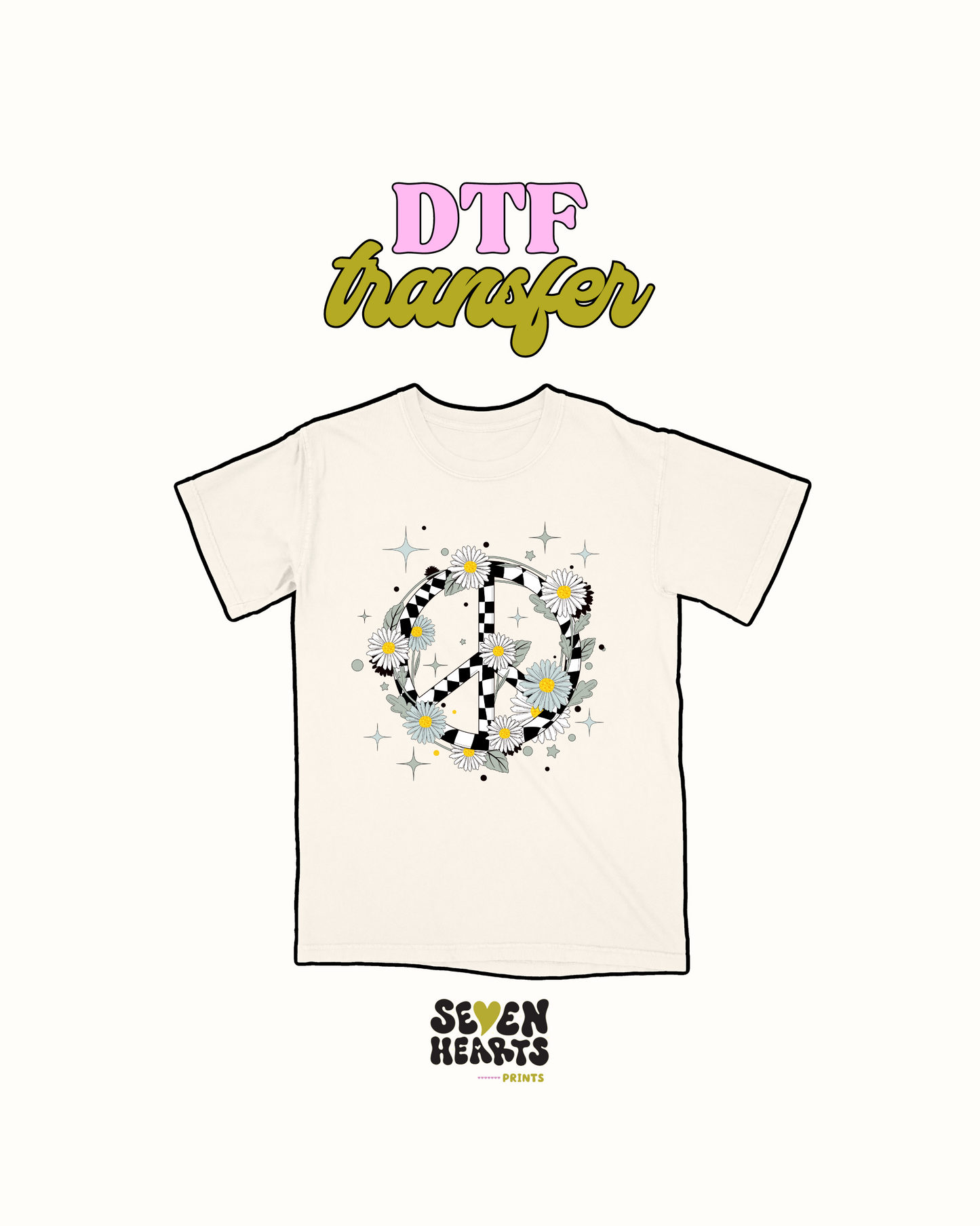 Peace Flower - DTF Transfer