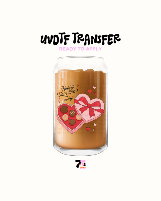 Happy Valentine Chocolate - UVDTF Decal