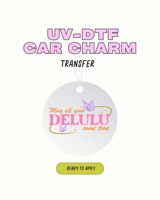 Delulu -  Car Charm Decal