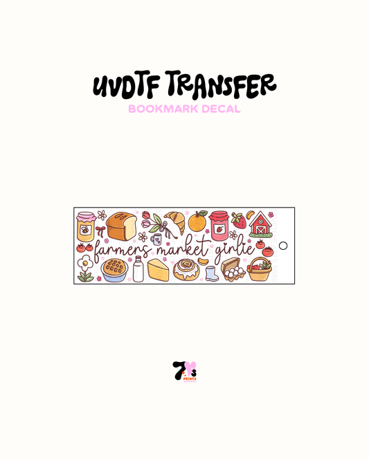 Farmers Market Girlie - UVDTF Bookmark Decal