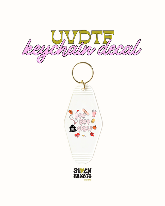 Boo boo crew - Keychain Decal Set of 5 UVDTF