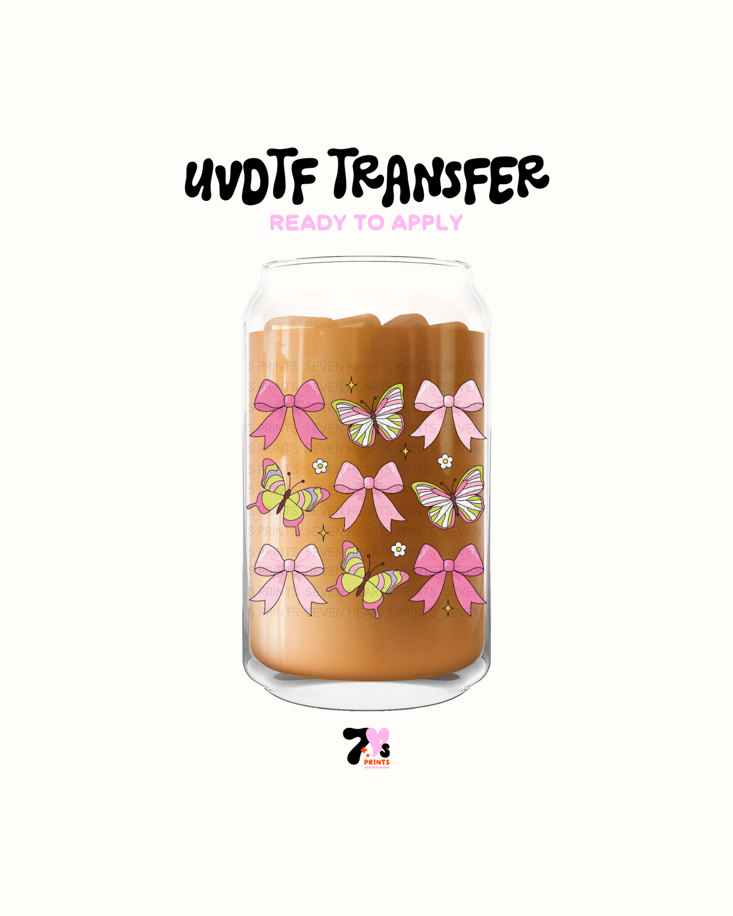 Butterflies and bows - UVDTF Decal