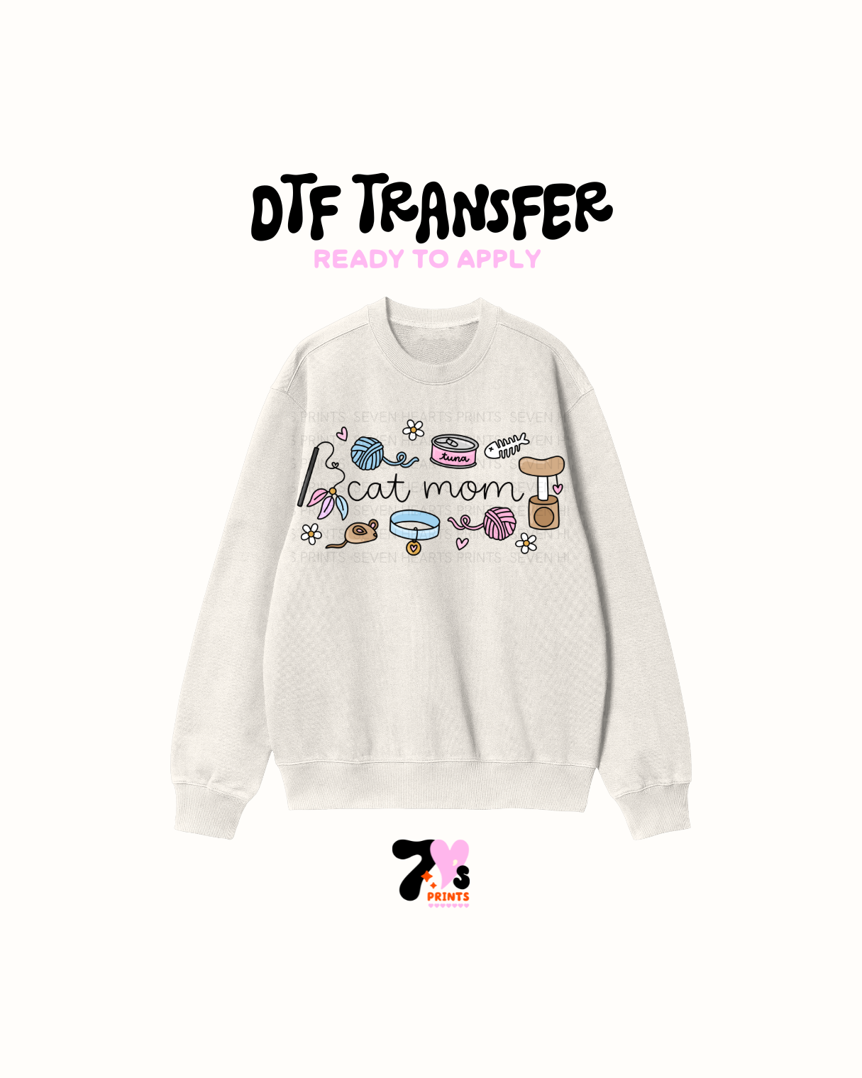 Cat Mom -  DTF Transfers