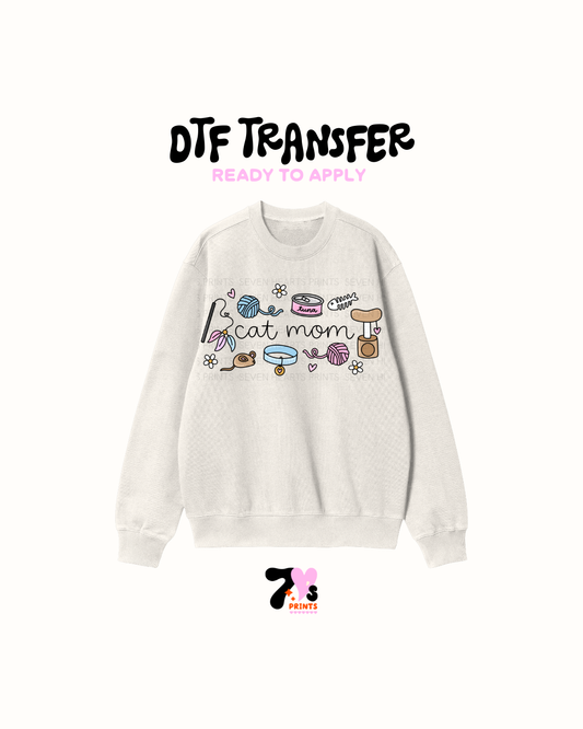 Cat Mom -  DTF Transfers