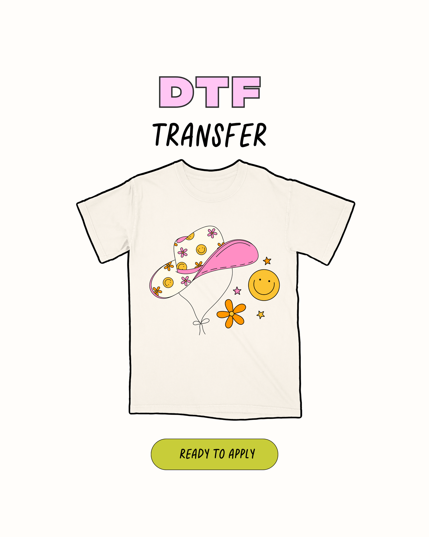 Sombrero de vaquera - Transferencia DTF