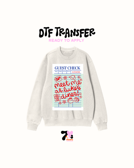 Meet me at Lukes Dinner- DTF Transfers