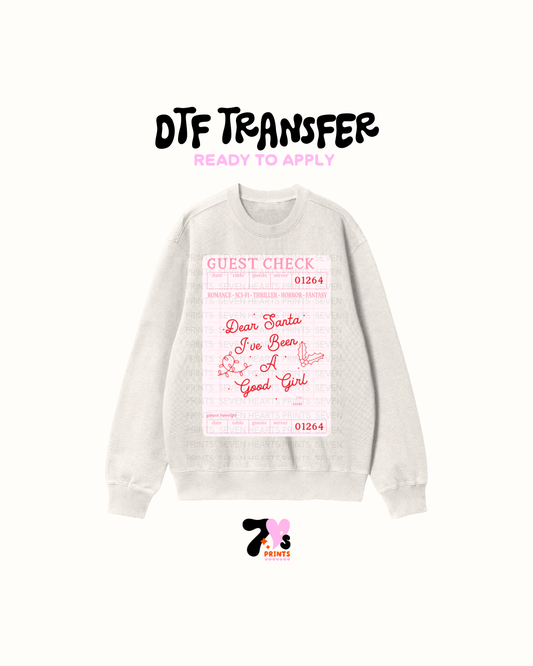 Dear Santa -  DTF Transfers