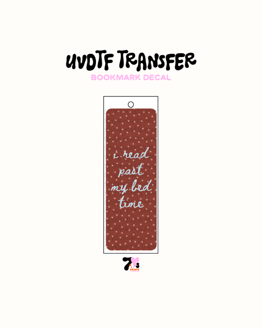 UVDTF Bookmark Decal #373