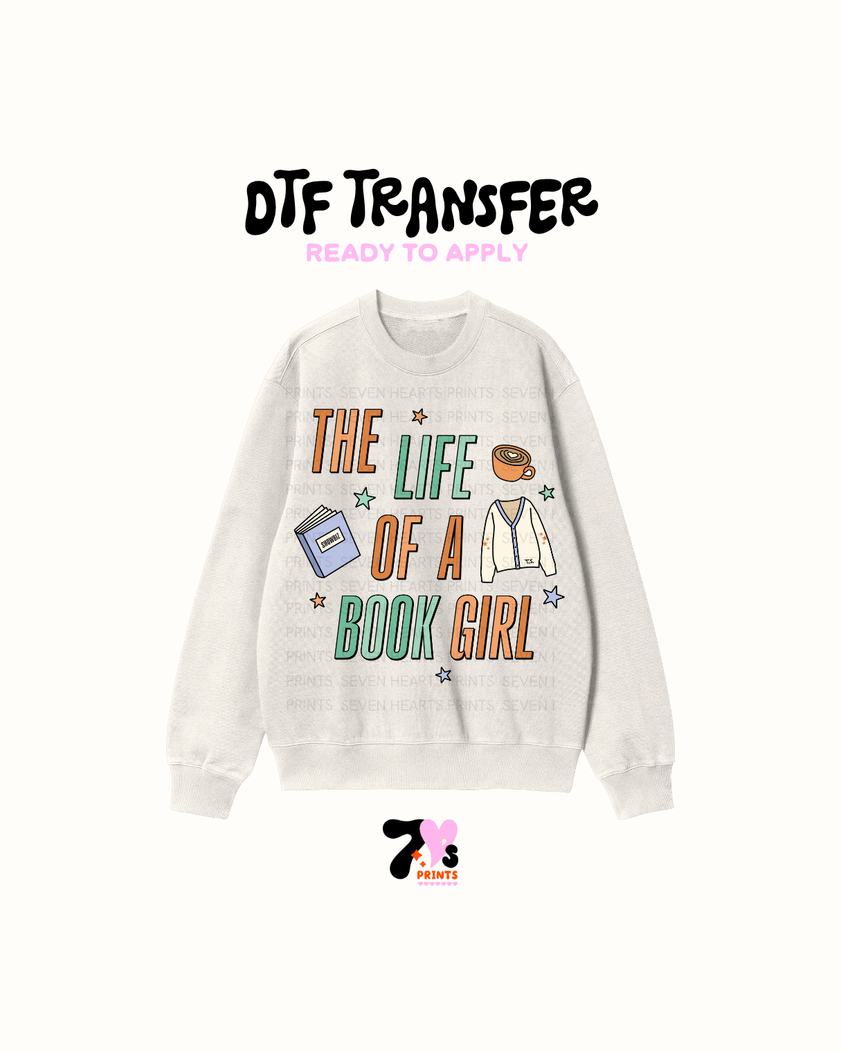 The life of a book girl - DTF Transfers