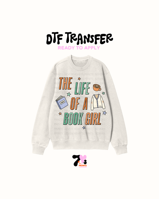 The life of a book girl - DTF Transfers