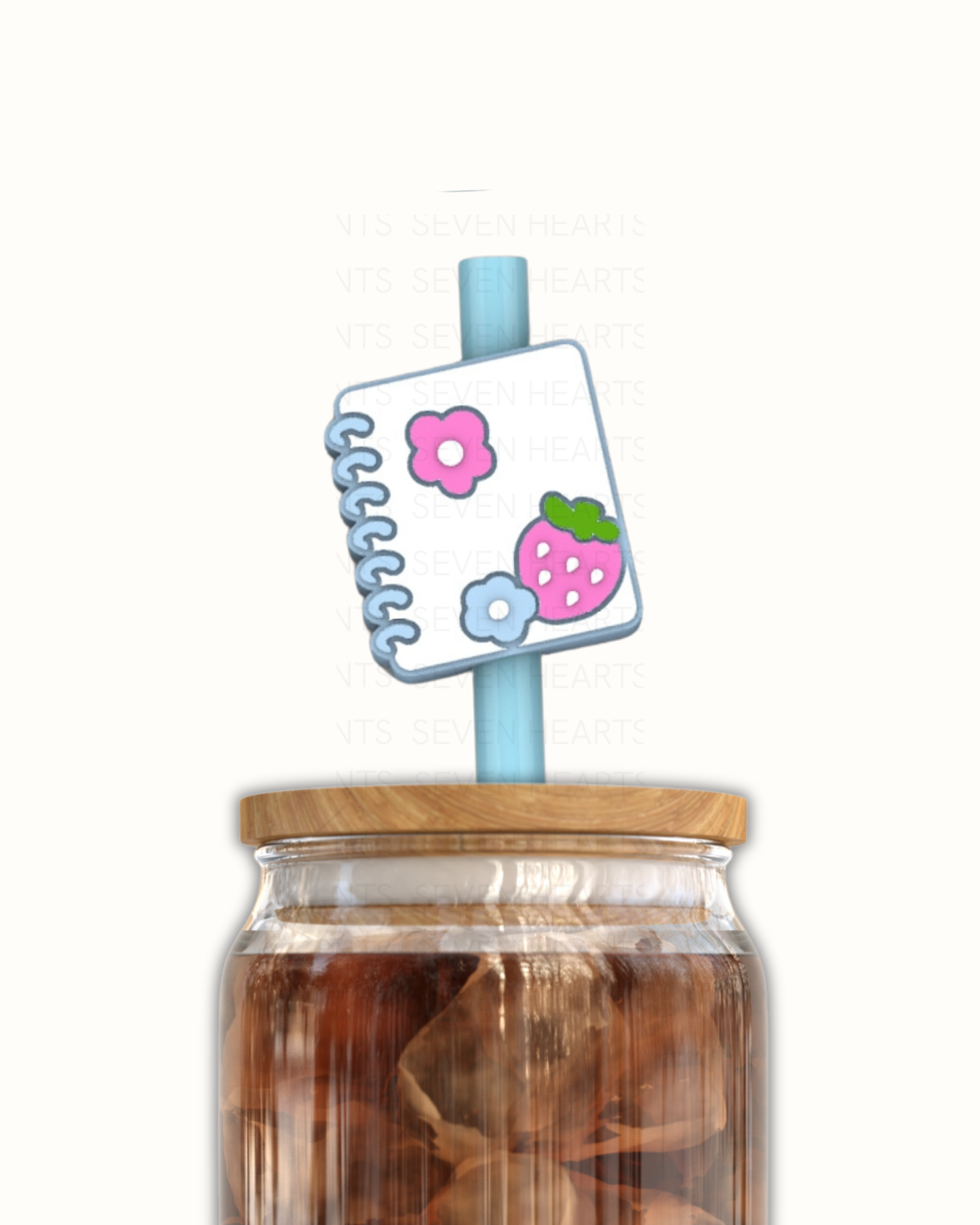 Journal Friend 3D Straw Topper