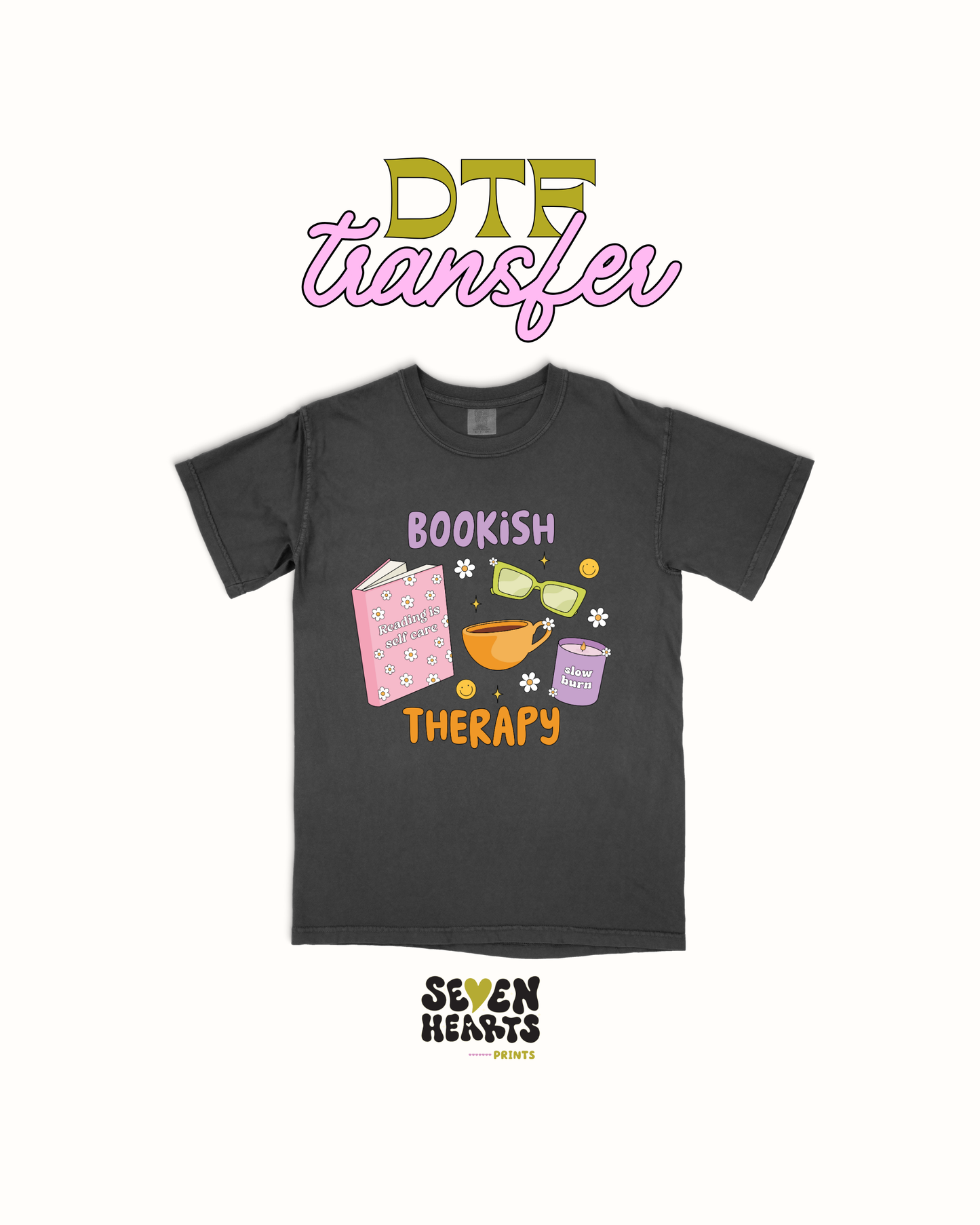 Bookish therapy - DTF Transfer