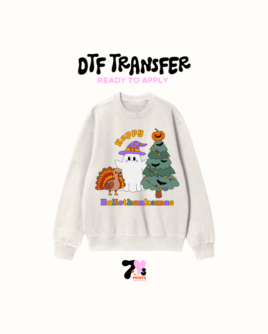 Happy halloweenmas - DTF Transfers